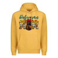 Mustard doberman mom Premium Hoodie - Artiststas