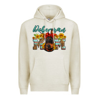 Oatmeal Heather doberman mom Premium Hoodie - Artiststas