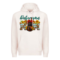 Pale Pink doberman mom Premium Hoodie - Artiststas