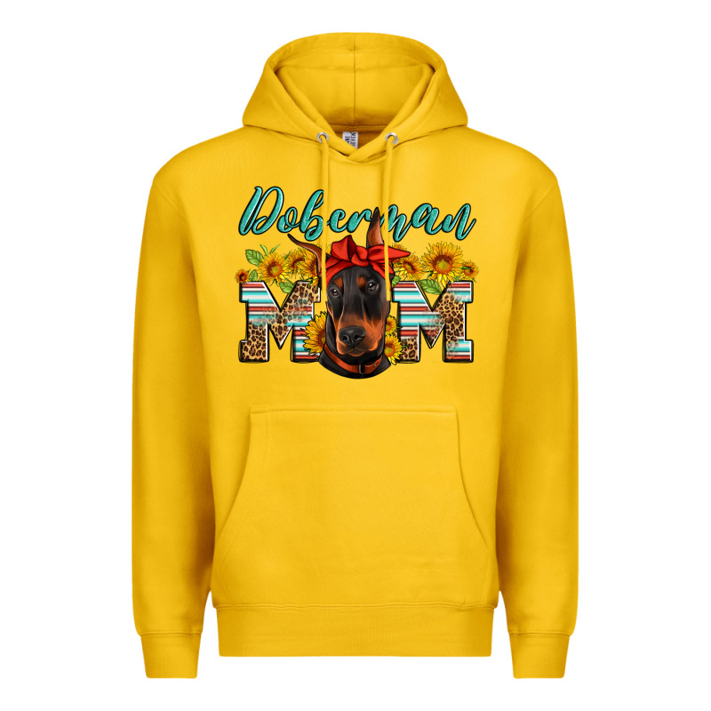 Doberman Mom Premium Hoodie by Artiststas | Teevron