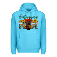 Ocean Blue doberman mom Premium Hoodie - Artiststas