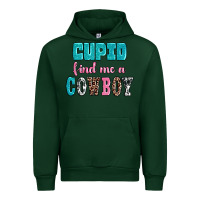 Forest Green cupid find me a cowboy Urban Hoodie - AdoDesignShop