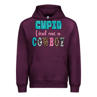 Mauve Wine cupid find me a cowboy Urban Hoodie - AdoDesignShop