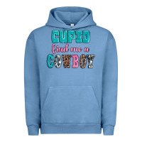 Pigment Pebble Blue cupid find me a cowboy Urban Hoodie - AdoDesignShop