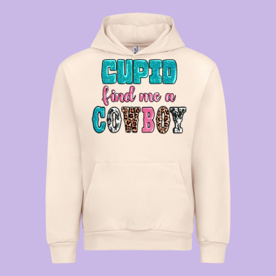 Cupid Find Me A Cowboy Urban Hoodie Designed By Adodesignshop