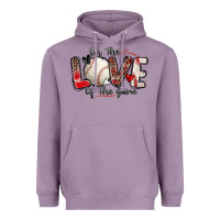 Lavender for the love of the game baseball Heavyweight Hoodie - Zillion Design Studio