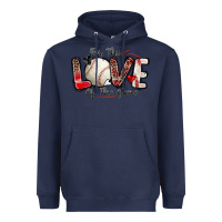 Navy for the love of the game baseball Heavyweight Hoodie - Zillion Design Studio