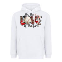 White for the love of the game baseball Heavyweight Hoodie - Zillion Design Studio