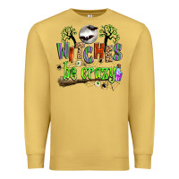 Antique Gold witches be crazy Premium Sweatshirt - Zillion Design Studio