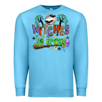 Ocean Blue witches be crazy Premium Sweatshirt - Zillion Design Studio