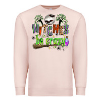 Pale Pink witches be crazy Premium Sweatshirt - Zillion Design Studio