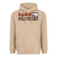 Mushroom baseball grandma with leopard Heavyweight Hoodie - texasbilliewilder