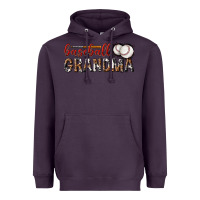 Plum baseball grandma with leopard Heavyweight Hoodie - texasbilliewilder