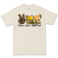 Bone Peace Love Wild cat Premium Tee - LillyAllenDesigns