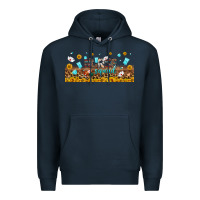 Navy nurse squad libbey glass Premium Hoodie - BundleAndBundleShop