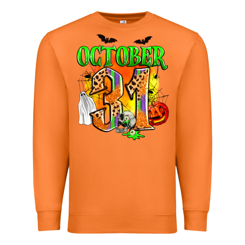 October 31 Premium Sweatshirt by Zillion Design Studio | Teevron
