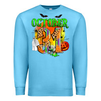Ocean Blue october 31 Premium Sweatshirt - Zillion Design Studio
