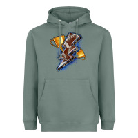 Sage football lightning bolt Heavyweight Hoodie - Zillion Design Studio