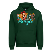 Forest Green love beagles Urban Hoodie - Artiststas