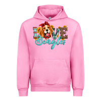 Fuchsia Pink love beagles Urban Hoodie - Artiststas