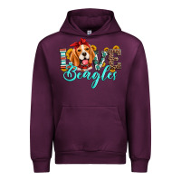 Mauve Wine love beagles Urban Hoodie - Artiststas