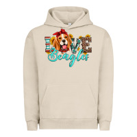 Pigment French Oak love beagles Urban Hoodie - Artiststas