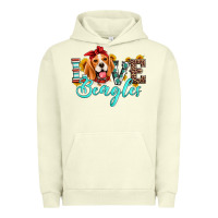 Pigment Pistachio love beagles Urban Hoodie - Artiststas