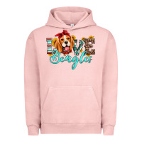 Pigment Salmon love beagles Urban Hoodie - Artiststas