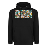 Black leopard daisy Heavyweight Hoodie - RanaPortraitStore