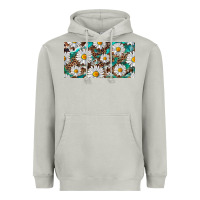 Moon Dust leopard daisy Heavyweight Hoodie - RanaPortraitStore