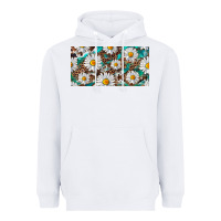 White leopard daisy Heavyweight Hoodie - RanaPortraitStore