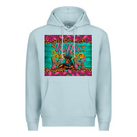 Blue Mist Rottie mom with roses Premium Hoodie - Artiststas