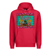 Cardinal Rottie mom with roses Premium Hoodie - Artiststas