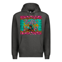 Charcoal Heather Rottie mom with roses Premium Hoodie - Artiststas