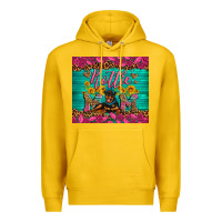 Lemon Rottie mom with roses Premium Hoodie - Artiststas