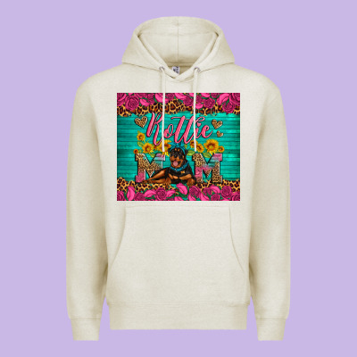 Rottie Mom With Roses Premium Hoodie Designed By Artiststas