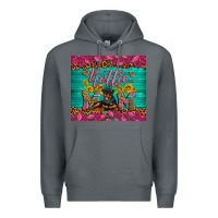 Rock Rottie mom with roses Premium Hoodie - Artiststas