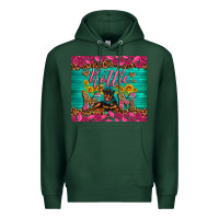 Sports Green Rottie mom with roses Premium Hoodie - Artiststas