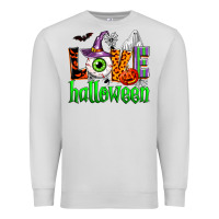 Dove Grey love halloween Premium Sweatshirt - Zillion Design Studio