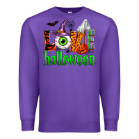 Purple love halloween Premium Sweatshirt - Zillion Design Studio