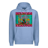 Colony Blue Rottie mom with roses Premium Hoodie - Artiststas