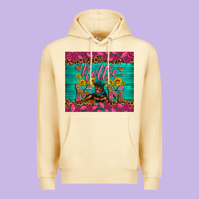 Rottie Mom With Roses Premium Hoodie Designed By Artiststas