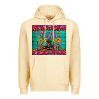 Pina Colada Rottie mom with roses Premium Hoodie - Artiststas