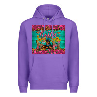 Purple Rottie mom with roses Premium Hoodie - Artiststas