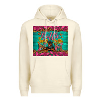 Sandshell Rottie mom with roses Premium Hoodie - Artiststas