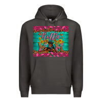 Smoke Rottie mom with roses Premium Hoodie - Artiststas