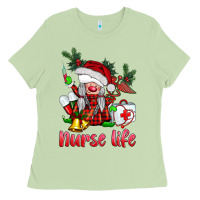 Matcha christmas nurse life gnome Ladies Tee - BarkalooDesign