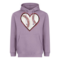 Lavender baseball heart Heavyweight Hoodie - texasbilliewilder