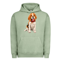 Pigment Oil Green beagle Urban Hoodie - Artiststas