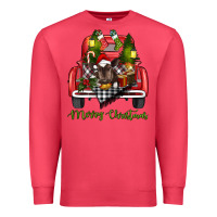 Cardinal merry christmas truck Premium Sweatshirt - RanaPortraitStore